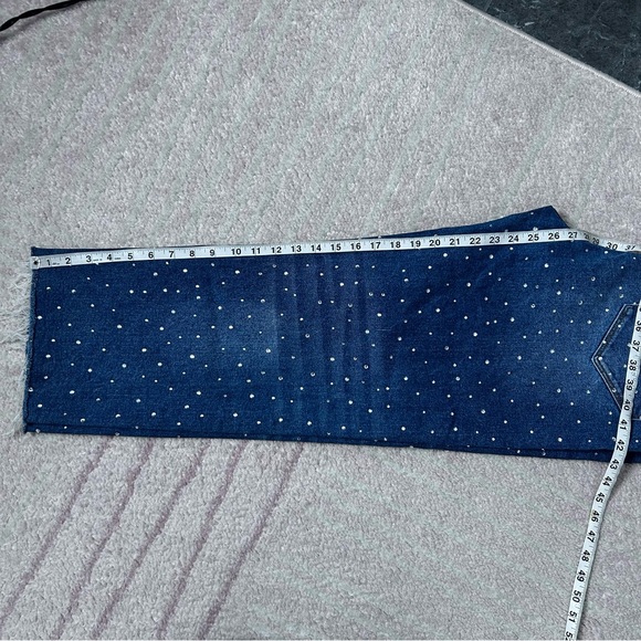 DRIFTWOOD Rhinestone Studded Blue Jeans Royce Size 31/27 Festival Sparkle - Picture 8 of 13